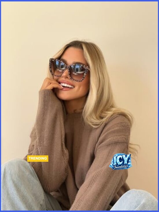 Cat Eye Sunglasses - Oversized, Scratch Resistant, UV Protection main image 5